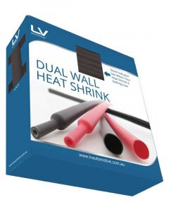 LV Dual Wall Heat Shrink 19.1mm 3M Black In Dispenser Box
