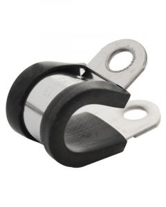 LV 16mm Cable Clamp S/S 100 Pack Width 15mm Hole Size 6.4mm