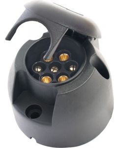 Menbers Trailer Socket 7P Large Round Plastic Adr Approved
