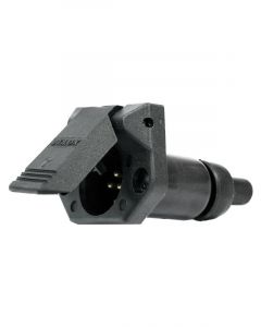 Utilux Trailer Socket 7P Small Round Plastic Adr Approved Uv