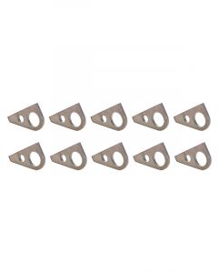 Allstar Performance Tie Down Chassis Rings Steel Natural 10 Pack