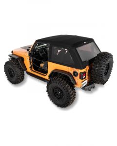Bestop Trektop Glide Blk Diamond Fits 18- Jeep Wrangler JL 2Dr