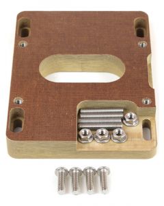 Canton Carburettor Adapter 1in Open Holley 2-Barrel to Square Bore