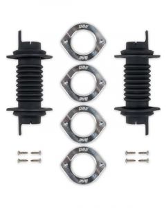 Detroit Speed Door Jamb Wiring Boot Kit Black Billet Trim