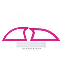 Dominator Racing Sail Panel Rear Plastic Pink Dirt Late Model Kit