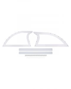Dominator Racing Sail Panel Rear Plastic White Dirt Late Model Kit