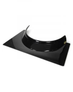 Dominator Racing Rock Guard Formed 3in Tall Gloss Black