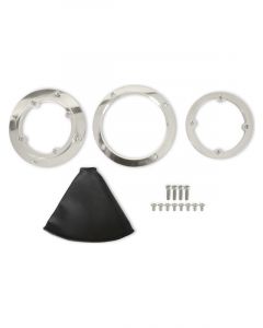 Hurst Shifter Boot & Ring 5.625in OD Rectangle Boot Black Kit