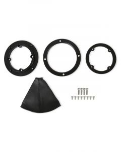 Hurst Shifter Boot & Ring 5.625in OD Rectangle Boot Black Kit