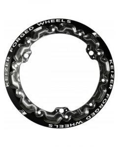 Keizer Beadlock Ring Quick Turn Bolt-On 3 Tab Black 10in Wheels