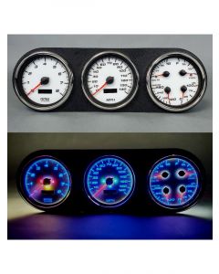 New Vintage USA Gauge Kit Fits Dodge Truck 81-93 Perf II White