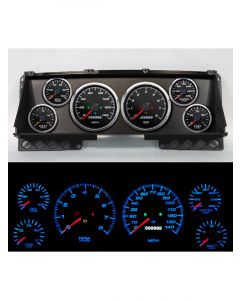 New Vintage USA Gauge Kit Fits Ford Truck 87-91 Perf II Black