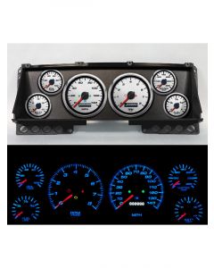 New Vintage USA Gauge Kit Fits Ford Truck 87-91 Perf II White