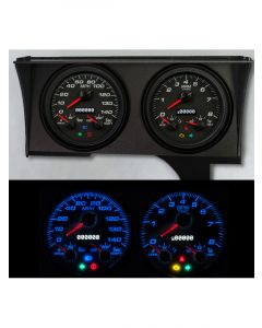 New Vintage USA Gauge Kit Fits GM Monte Carlo 78-88 Perf II Black
