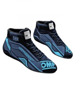 OMP Racing Driving Shoe Sport Black Cyan Size 10 Pair