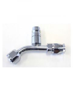 Aeroflow 45 Degree With Charge Port Air Con Fitting -6AN