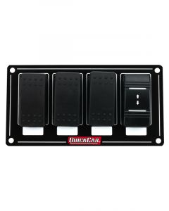 Quickcar Racing Switch Panel Rocker Winch w/ 3 Assessory