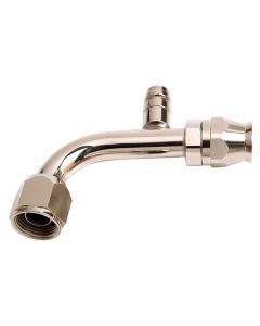 Aeroflow Air Con 90 Degree Fitting -6AN With Charge Port