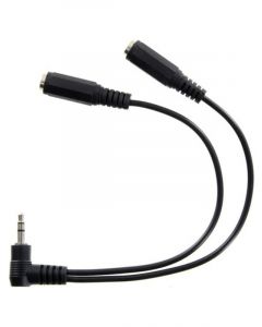 Racing Electronics Splitter Stereo 1/8in Male to 1/8in Dual Female