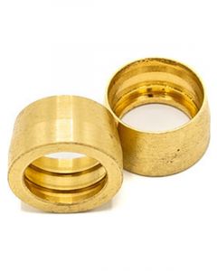 Redhorse Performance Compression Ferrule 6 AN Brass Natural Pair