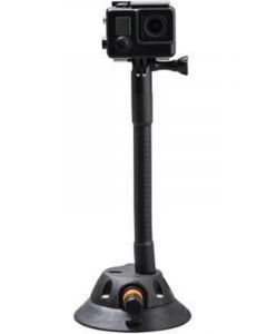 Seasucker Camera Mount Suction Cup Mount Flexible 7in Go Pro Black