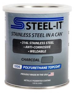 Steel-It Paint Steelin a Can Urethane Weldable Charcoal 1 qt Can