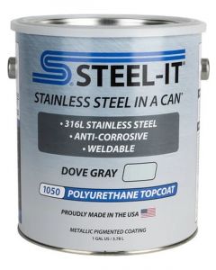Steel-It Paint Steelin a Can Urethane Weldable Gray 1 gal Can