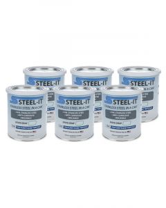 Steel-It Paint Steelin a Can Urethane Weldable Gray 1qt Can Set of 6
