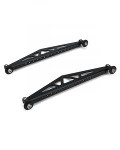 True Performance Spoiler Bracket 10.5 in Long Aluminum Black Pair
