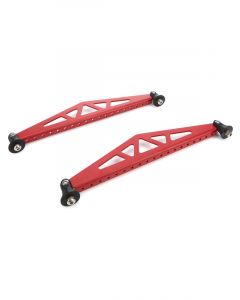 True Performance Spoiler Bracket 10.5 in Long Aluminum Red Pair
