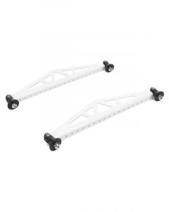 True Performance Spoiler Bracket 10.5 in Long Aluminum White Pair