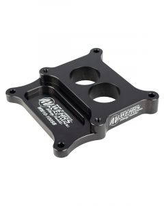 Wehrs Machine Carb Adapter 2bbl to 4bb 1in Thk w/Straight Bores