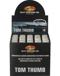 Gulf Western Tom Thumb Windscreen Concentrated Cleaner 32ml Pack of 25