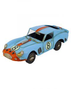 Boyle No. 8 Racer Metal Collectable Blue 31x12x9cm