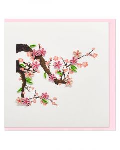 Boyle Quilled Greeting Card Blossom Branch 15x15cm