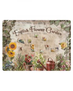 Nostalgic-Art Magnet Board English Flowers