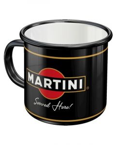 Nostalgic-Art Enamel Mug Martini Served Here 8x8x8xcm