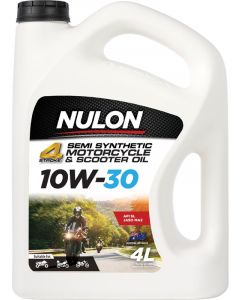 Nulon Semi Synthetic 10W-30 Motorcycle & Scooter Oil 4L
