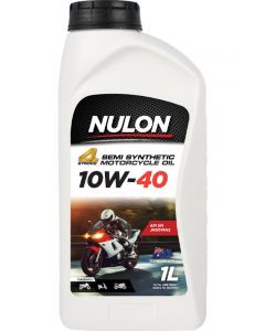Nulon 4 Stroke Semi Synthetic 10W-40 Motorcycle Oil 1L