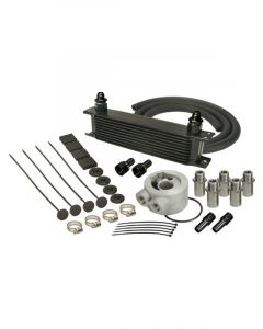 Derale Stack Plate 10 Row Engine Cooler Kit Universal Sandwich Adapter