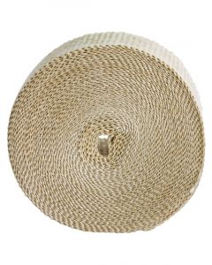 Heatshield Fawn Premium Exhaust Wrap 50mm Wide x 50ft Roll