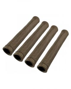 Heatshield Lava Race Spark Plug Boot Shield 1" ID bends 90Deg - 4Pk