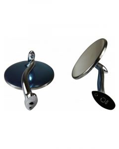 TFI Racing 4" Stainless Swan Neck Arm Mirror 2 Stud Mount Street Style