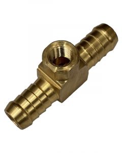 TFI Racing Brass Fuel Pressure Gauge Fitting 12.7mm Hose to 8.4mm NPT