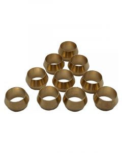 TFI Racing Brass Olives Standard No 1 - 1/8" 3.2mm Hose Tube - Pkt 10