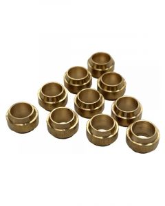 TFI Racing Brass Olives Universal No 100 - 5/16" 7.9mm Hose Tube - Pkt 10