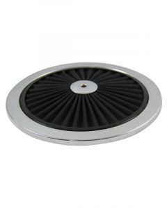 TFI Racing Extraflow Black Chrome Air Filter 9" Top Only Cotton