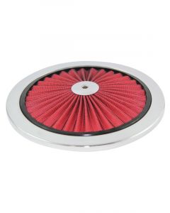 TFI Racing Extraflow Red Chrome Air Filter 9" Top only Cotton Pleated