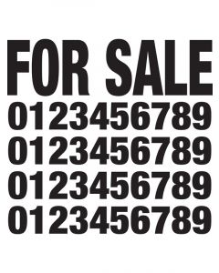 TFI Racing 'For Sale' Decal Kit - Large White