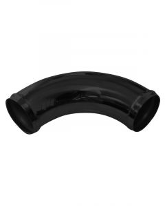 TFI Racing Intake Pipe Intercooler 3" OD 90Deg Black Alloy Pipe 9.5